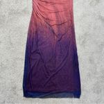ZARA NWT  Women’s Sleeveless High Neck Ombre Shirred Tulle Midi Bodycon Dress XXL Photo 6
