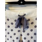 Honeydew Womens White Lavendar Polka Dot Chenille Lounge Pants M Soft Drawstring Size M Photo 4