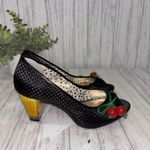 Womens Size 7 Poetic Licence Playland Cherry Peep Toe EUC Red Photo 4