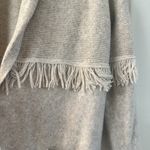 Tahari  Super Soft Long Line Open Cardigan Sweater with Fringe Size Small Photo 5