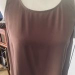 By C Chocolate Sleeveless Top with fringe hem Purple Size M Photo 1