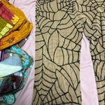 Zenobia  Beige Trousers with Black Pattern Photo 1