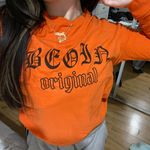 Forever 21 Orange Graphic Long Sleeve Shirt Photo 0