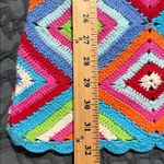 Show Me Your Mumu  women’s size medium Libra multi square crochet coverup dress Photo 3