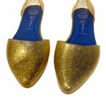 Jeffrey Campbell  Size 8 Jelly Gold Glitter Point Rubber Toe‎ Flat Photo 2
