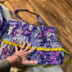 Vera Bradley  Traveler Carry On Overnight Set Purple Print 3 Piece Floral Escape Photo 6