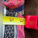 Evan Picone Vintage Striped Paisley Multi Color High Neck Satin Blouse Sz. L Photo 10