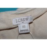 J.Crew Women's Cream Cotton Pullover Long Sleeve V-Neck Sweater Top Size XS NWT Photo 2