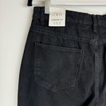 ZARA NWT  Black Denim Straight Leg Jeans Sz 8 High Rise Photo 12