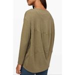 Lululemon  Back In Action Long Sleeve Heathered Grape Leaf Photo 2