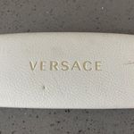 Versace  WHITE HARD LEATHER CLAMSHELL SUNGLASSES EYEGLASSES CASE 160mmx70mmx55mm Photo 0