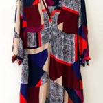 Anthropologie  Maeve Taryn Patchwork Crepe Dress 6 Photo 0