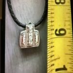 Brighton  Silver and Black best friend  Pendant Necklace Photo 1