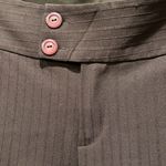 iz Byer California, Dress Pants, Wide Leg, Brown w/brown pinstripes, Sz 13 Photo 2