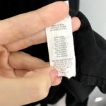 Aerie  Black Crochet Gauzy Criss Cross Tie Back Tiered Boho Beach Mini Dress L Photo 1