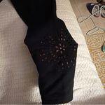 Hue  Black Leggings with Seam Detail Photo 4