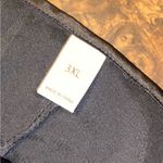 Black stretch satin, deep cowl neck slip dress with adjustable straps Photo 1