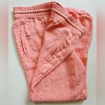 Athleta  Retreat Coral Pink Linen Jogger Pants Plus Zise 14 Photo 2