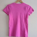 Ralph Lauren Vintage Sport V-Neck T-Shirt Womens M Pink Top Y2K Stretch Preppy Photo 2