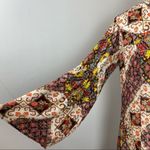 Ivy Jane  Colorful Boho Retro Long Sleeve Shirt Dress Small Mosaic Photo 4