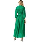 Misa NWT ‎ Los Angeles Elise Maxi Shirt Dress Green Size Medium Photo 2
