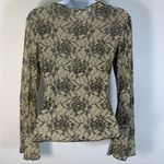 y2k glitter lace print top Photo 2