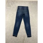 Spanx  Jeans Womens Medium M Skinny Mid Rise Medium‎ Wash Distressed 20203 Photo 4