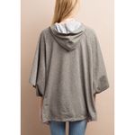 Boutique Easel Shimmer Caped Hoodie Poncho NEW Photo 1