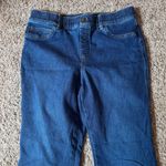 Spanx  Raw Hem Bootcut Flare Jeans Size Large Stretch Pull On Photo 3