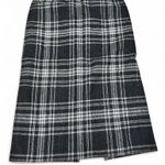 Talbots Black and white plaid wool skirt Photo 0