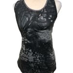Champion  Women's Black and Gray Patterned Tank Top Excellent Condition Photo 3