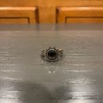 Paparazzi NWOT EXPECT SUNSHINE AND REIGN - SILVER HEMATITE GEM SUNBURST RING - Photo 3