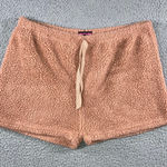 Sherpa Fleece Loungewear Shorts Women XL Drawstring Cozy Soft Pink Size undefined Photo 0