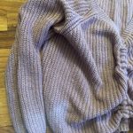 Women’s Pink Oversized Crochet Sweater Size Medium Photo 3