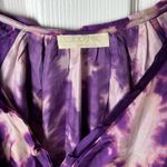 Ulla Johnson  Purple Silk Emery Long Sleeve Ruffle Mini Dress Cassis Blur 10 Photo 9