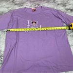 Disney  Vintage Single Stitch I Heart Minnie Mouse Purple T Shirt XL Mickey Inc Photo 5