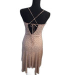 Rhapsody Floral  Slip Dress CUTE Cross Back Spaghetti Straps Large L Photo 1