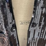 Susana Monaco NWT Black Sequin Blazer Front Snap Size Small Photo 5