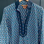 Tory Burch Navy Tunic Dress Photo 4