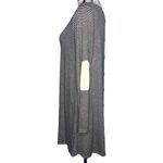 Sweet Claire MEDIUM Striped Elbow Patch Back Button Long Sleeve T-shirt Dress Photo 52