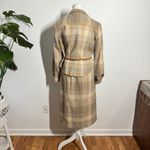 The Villager Suite Women 10 Tan Woven Plaid Jacket And Knee Skirt Vintage Career Photo 1