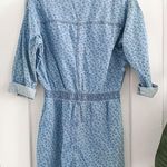 American Eagle // Denim Blue Floral Coverall Romper Photo 3
