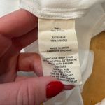 L'Agence L’AGENCE Kiera Ladder White Button Down Boho Top Photo 4