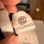 Charmo V Neck Cut Out Ruched Tummy Control Black‎ One Piece Swimsuit Medium Black Photo 3