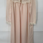 Dior VTG Christian  Lingerie Lace Trim Coquette Cottage Maxi Sleep Gown Women L Photo 0