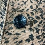 Free People | Brown Snakeskin Button Front Denim Style Jacket XS Photo 2