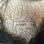 Old Navy  Women’s Sherpa Lined Hoodie Sweatshirt Jacket Navy Blue Medium Zip Up Photo 1