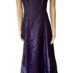 Zum Zum Niki Livas Vintage 90s Witchy Goth Moody Purple Iridescent Formal Dress Size 8 Photo 0