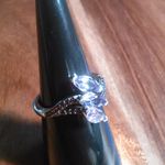 Moroccan Rose and Mozambique Garnet Trinity Twilight Sterling Silver Ring Photo 5