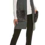 Linda Richards New York Long Line Sweater Vest with Rabbit Fur Photo 0
